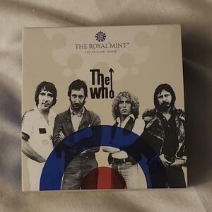 Music Legends.The Who The Royal Mint 2021 UK 1 £ 1/2oz Silver Proof Coin in box